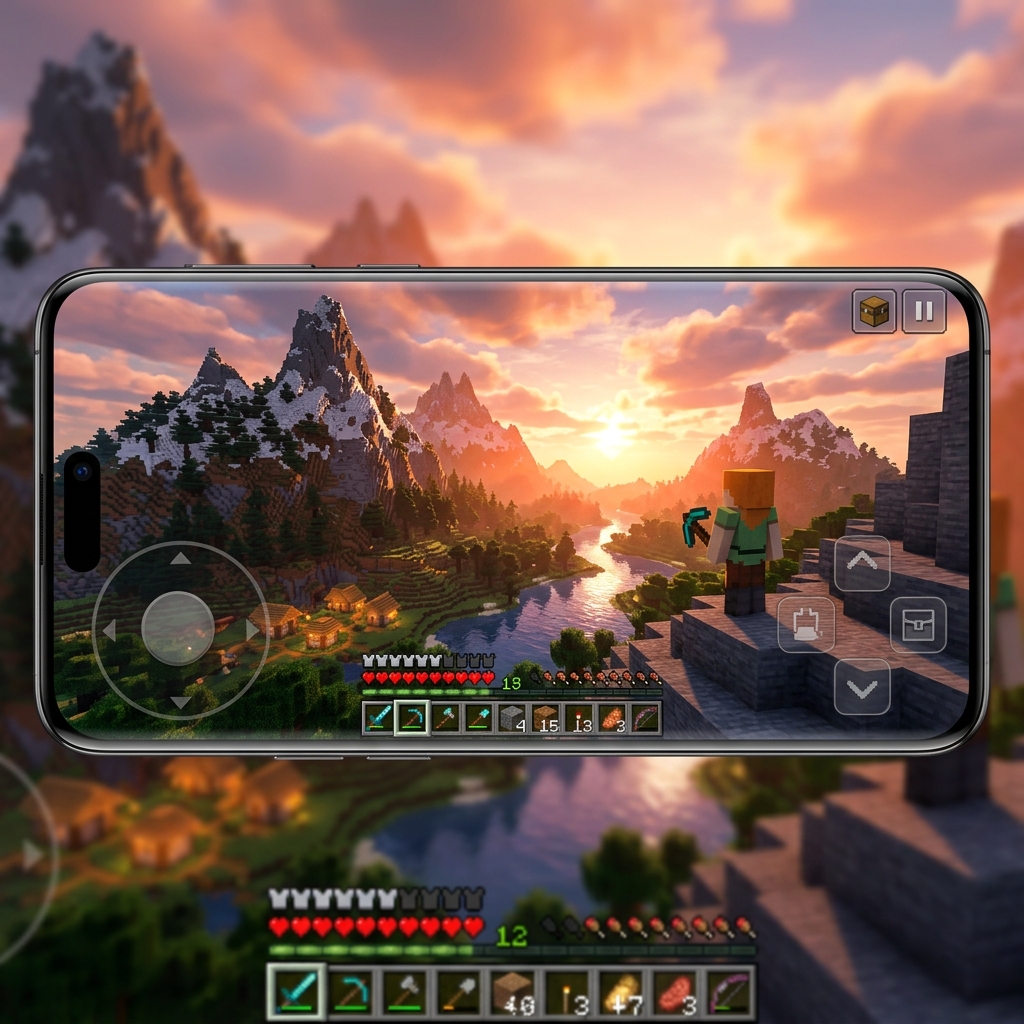 PojavLauncher Ana Menü Arayüzü
